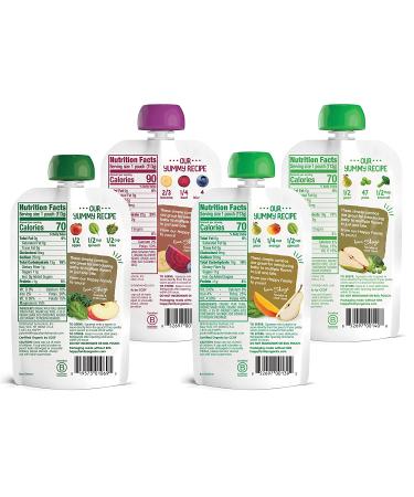 Happy Baby Organics Stage 2 Combo Baby Food Variety Pack - 16 x 4oz - Organic & Nutritious - Buy Online on SooperMarket.com