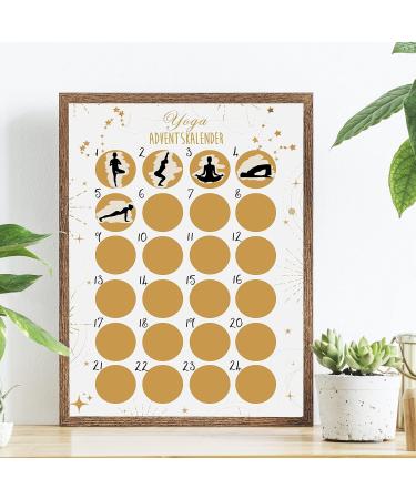 Buy A3 Scratch Advent Calendar | Unique Yoga HELL Christmas Countdown - Buy Online on SooperMarket.com