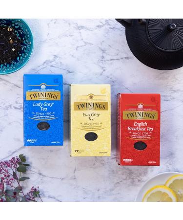 Twinings English Breakfast Tea - Premium Black Tea Loose - 200g (Pack of 2) - High-Quality Leaves from Sri Lanka & India - Ideal for Strong Brew - Buy Online on SooperMarket.com