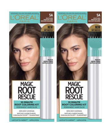 Root Rescue Medium Ash Brown 2PK 5A Medium Ash Brown 2 Count (Pack of 1)