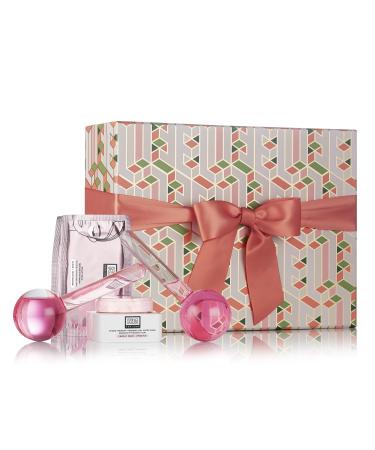 Erno Laszlo All Is Bright Set | Depuff Hydrate & Illuminate | Eye Depuffing Set with Depuffing Globes Eye Masks & Memory Gel Sleep Mask | Reusable Gift Box