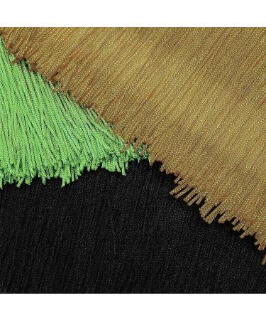 6 Rolls/12 Yards Multi-Colored Fringe Trim Lace Ribbon - DIY Sewing Crafts Curtains Decor - 4 Inch Vivid Colors - Buy Online on SooperMarket.com