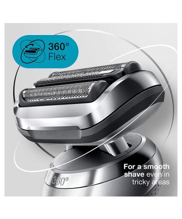Braun Series 7 7027cs Electric Razor for Men - Waterproof Foil Shaver with Beard Trimmer, Rechargeable & Travel Case - Silver - Buy Online on SooperMarket.com