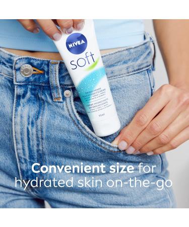 NIVEA Soft All-Purpose Moisturizing Cream 75mL Light Non-Greasy Everyday Moisturizer & Hand Cream for Post-Sanitizer Use | Shop Internationally - Buy Online on SooperMarket.com