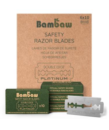 Bambaw - 60 sharp razor blades for razor planes made of Swedish stainless steel replacement blades for razor planes women and men 60 razor blades