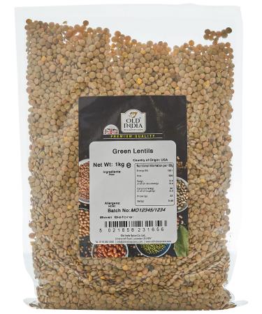 Old India Green Lentils 1kg 1 kg (Pack of 1)