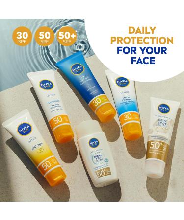 NIVEA SUN Derma Skin Clear SPF50+ (40ml) Face Sunscreen with Anti-Blemish Complex and Niacinamide Protects Against UVA/UVB Rays and Premature Skin Ageing - Buy Online on SooperMarket.com