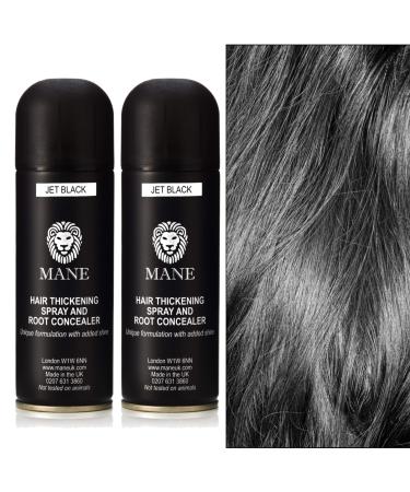 Mane Hair Thickening Spray Duo Pack 6.76 fl oz (Jet Black)