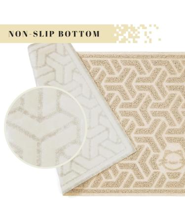 JanYoo Cat Litter Box Mat Kitty Premium PVC Pad Durable Trapping Rug Phthalate Free Urine-Resistant Scatter Control 90 x 60 CM Beige - Buy Online on SooperMarket.com