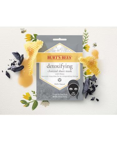 Burt's Bees Detoxifying Charcoal Face Masks - 100% Natural Skin Care (6 Single Use Packs) - Buy Online on SooperMarket.com