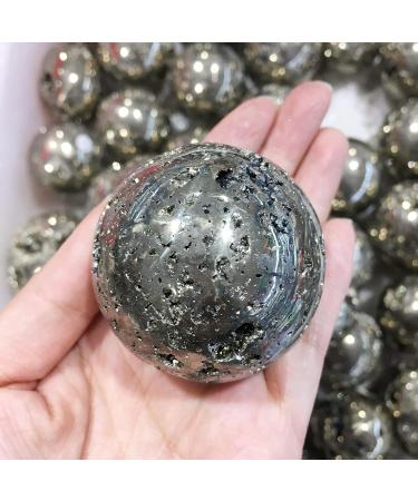 Natural Crystal 4.5-5CM Natural Pyrite geode Ball Golden Iron Specimens Crystals and Stones Geode Gifts Reiki Crystal Stone - Buy Online on SooperMarket.com