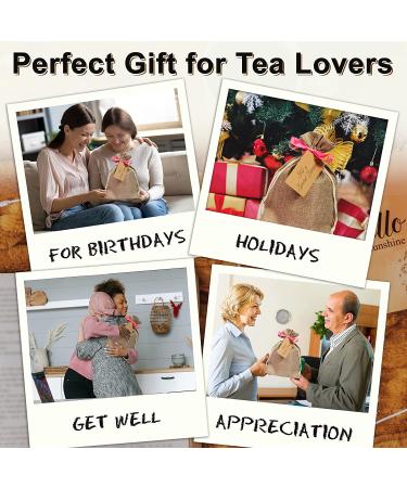 Premium Bellina Tea Gift Basket for Tea Lovers - Herbal Tea Variety Pack with Insulated Tumbler, Honey Straws & Gift Bag - Perfect Gift for Women and Men - Buy Online on SooperMarket.com