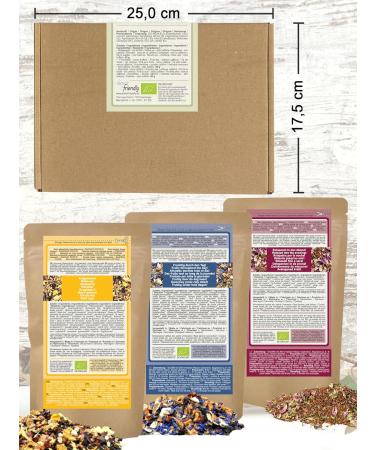 Buy 3-Pack Organic Tea Gift Set - Perfect for Tea Lovers | Morning Lunch Evening Blends | International Shipping Available - Buy Online on SooperMarket.com