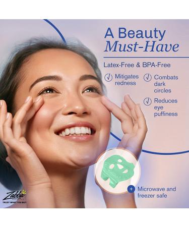 Perfecore Facial Mask for Puffy Eyes & Migraine Relief - Hot Cold Compress Pack for Sinus, Headaches, Spa Therapy - Gel Beads Mask for Sleeping, Travel - Green - Buy Online on SooperMarket.com