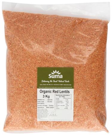 Suma Organic Red Lentils 3 kg