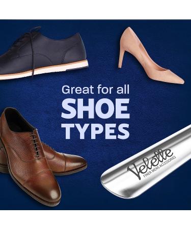 Velette Metal Shoe Horn - Long Shoehorn Helper for Seniors, Men, Women, and Kids - Ideal for Boots and Shoes - Buy Online on SooperMarket.com