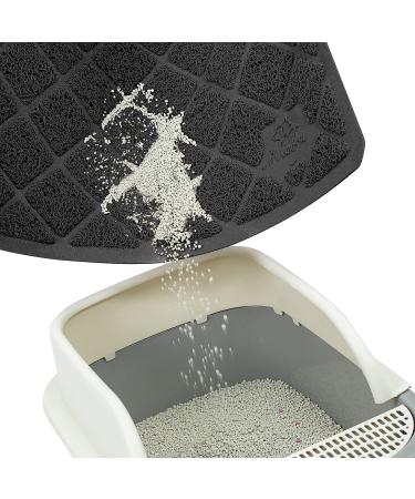 Niubya Premium Cat Litter Mat - Non-slip Waterproof Backing, Soft on Paws, Easy to Clean - Small 23x14 Black - Buy Online on SooperMarket.com