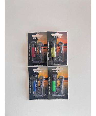 Carp Fishing Swinger Set with Bite Indicators - Red Yellow Blue & Green - 4 Pack for Accurate Fishing - Buy Online on SooperMarket.com