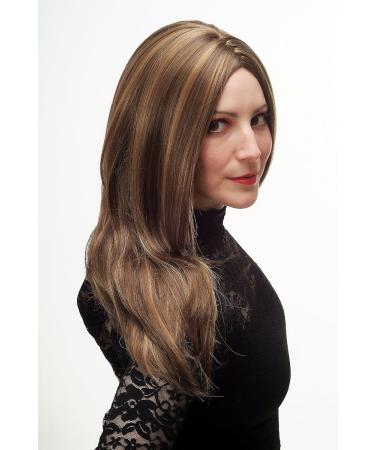 WIG ME UP 3411-12H124 Ladies Wig - Cheeky Brown Blonde Streaked Long Straight Middle Parting | International Shipping Available - Buy Online on SooperMarket.com