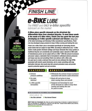 Finish Line E-Bike and Exercise Bike 4 oz Squeeze Lubricant - Buy Online on SooperMarket.com