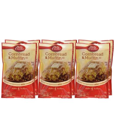 Betty Crocker Authentic Cornbread & Muffin Mix 6.5oz Pouches - Pack of 6 - Buy Online on SooperMarket.com