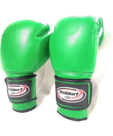 WOLDORF USA Boxing Gloves - Vinyl Green, Durable Multi Layered Foam, 14oz Adult Size at Unbeatable Price - Buy Online on SooperMarket.com