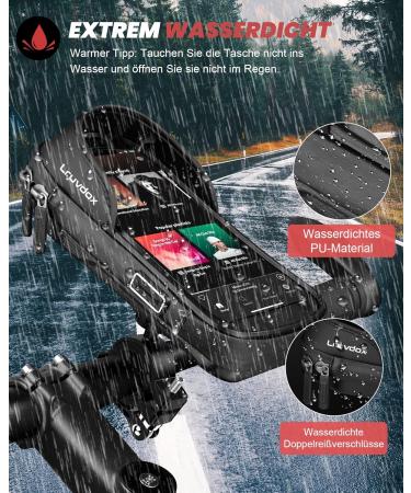 Waterproof Bike & Motorcycle Mobile Phone Holder | Handlebar Bag for 5.5-7 Inch Smartphones - E-Bike & Bicycle Accessories - Buy Online on SooperMarket.com