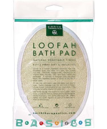 Earth Therapeutics Loofah Bath Pad - Exfoliating Shower Sponge for Smooth and Glowing Skin - Buy Online on SooperMarket.com