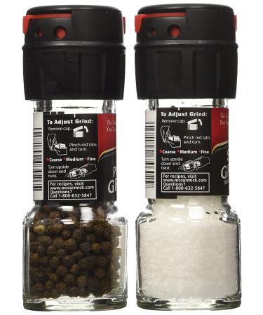 McCormick Sea Salt and Black Peppercorn Grinder Bundle - 3.12 oz Total - Buy Online on SooperMarket.com