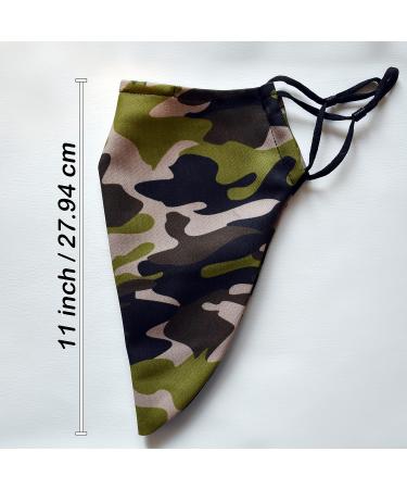 Men Large Beard Mask Face Mask for Bearded Men Reusable Face Mask With Room For Beard Washable Beard Mask for Men (Large Camouflage (Green)) - Buy Online on SooperMarket.com