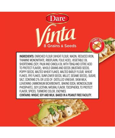 Vinta Crackers - Original Bold Taste of 8 Grains and Seeds | No Artificial Flavors | No Cholesterol | Peanut Free | 8.8oz (Pack of 12) - Buy Online on SooperMarket.com