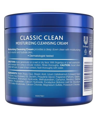 Noxzema Moisturizing Cleansing Cream 12oz (Pack of 6) - Gentle Facial Cleanser - Buy Online on SooperMarket.com