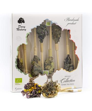 Organic Herbal Tea Sticks Collection / Gift Set / Flowers Leaf / Handmade / Bio Product / Natural / Premium Quality - Buy Online on SooperMarket.com