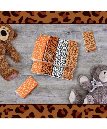 48 Pack Jungle Safari Animal Print Pocket Tissues - Portable Travel Size Facial Tissues for Birthday, Baby Shower, Holiday Parties - Buy Online on SooperMarket.com