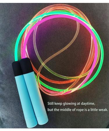 Glowing LED Jump Rope for Kids and Adults - Adjustable Colorful Light-Up Skipping Rope for Indoor and Outdoor Fitness Activities - Buy Online on SooperMarket.com