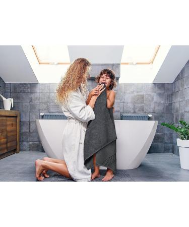 Utopia Towels 8-Piece Luxury Towel Set - 600 GSM 100% Ring Spun Cotton - Grey - Ideal for Bathroom, Sports, and Hotel - Buy Online on SooperMarket.com