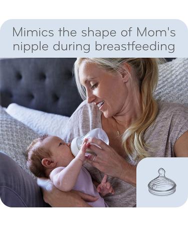 NUK Simply Natural Baby Bottles 0+ Months - Slow Flow 5 oz (2 Pack) - Buy Online on SooperMarket.com