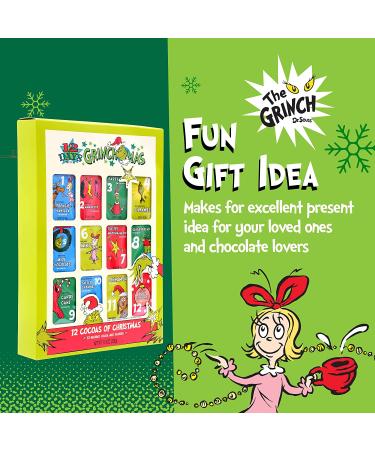 Dr Seuss The Grinch Hot Chocolate Mix Gift Set - 12 Cocoas of Grinchmas Holiday Variety Pack - Buy Online on SooperMarket.com