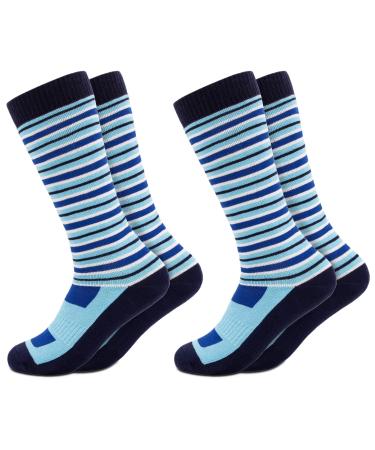 Occulto children's ski socks 2-pack (model: Mondi) 35-38 blue