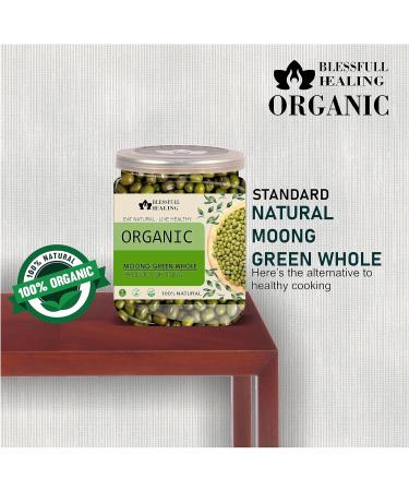 Blessfull Healing Organice Moong Green Whole 1 lb (453 Gram) - Buy Online on SooperMarket.com