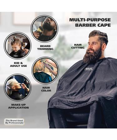 Wahl Clipper Reusable Barbers Cape for Hair Cutting & Trimming - Adjustable Neck for Kids & Adults - Model 3417 - Buy Online on SooperMarket.com