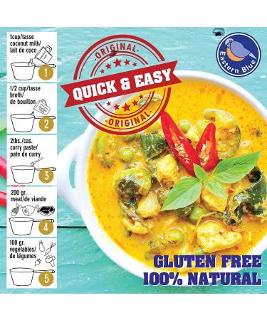 Thai Curry Paste Pack of 4 - Green, Red, Yellow & Panang | All Natural, Gluten Free, Dairy Free | No Preservatives - Buy Online on SooperMarket.com