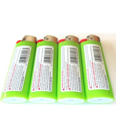 Bic Lime Green Classic Full Size Lighters New Lot of 4 - Buy Online on SooperMarket.com