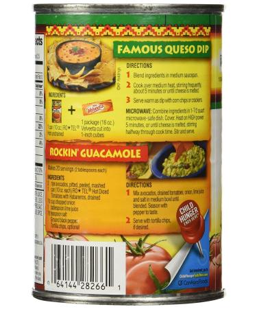 Ro-Tel HOT Diced Tomatoes with Habaneros 10 oz (3 Pack) - Spicy Tomato Blend for Bold Flavors - Buy Online on SooperMarket.com
