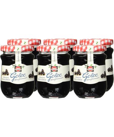 Schwartau Homemade Blackcurrant Jelly - Pack of 6 (6 x 200g) | Premium Quality International Shipping - Buy Online on SooperMarket.com