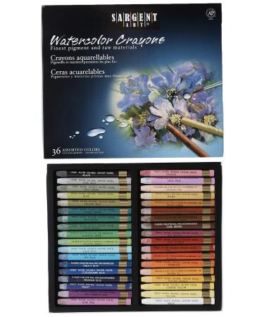 Sargent Art 22-1136 36 Premium Watercolor Crayons BLACK