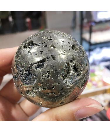 Natural Crystal 4.5-5CM Natural Pyrite geode Ball Golden Iron Specimens Crystals and Stones Geode Gifts Reiki Crystal Stone - Buy Online on SooperMarket.com
