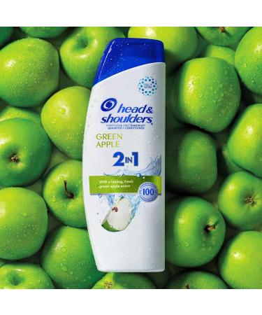 Head & Shoulders Green Apple 2-in-1 Anti-Dandruff Shampoo + Conditioner 613 mL Green Apple 613 ml (Pack of 1) - Buy Online on SooperMarket.com