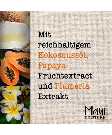 Maui Moisture Curl Care Hair Mask - Coconut Oil & Papaya Extract | Moisturizing Curl Smoothie for Curly Hair (400ml) - Buy Online on SooperMarket.com