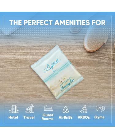 Shoppe Aqua Organics Bar Soap Travel Size Beach Hotel Amenities 0.5 oz (Case of 100) - Buy Online on SooperMarket.com